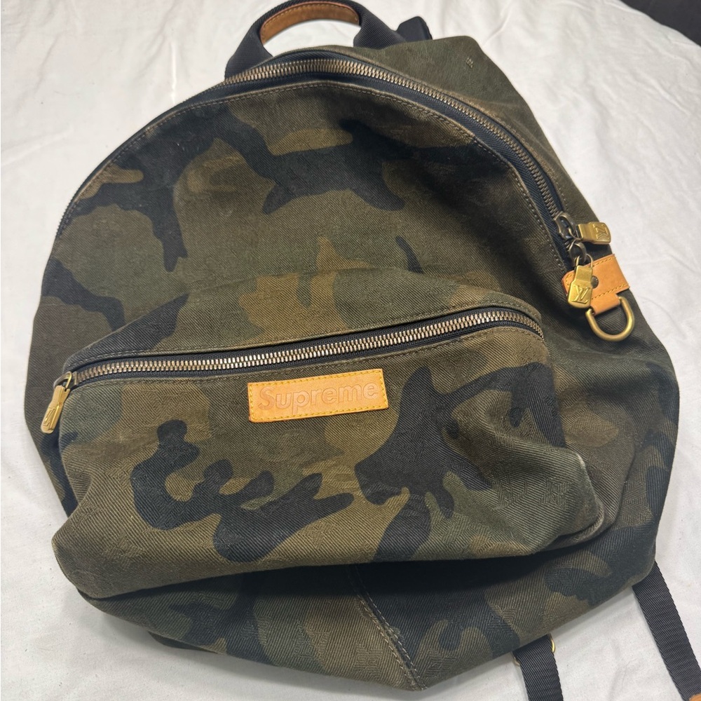 Louis Vuitton x Supreme Camouflage Backpack
